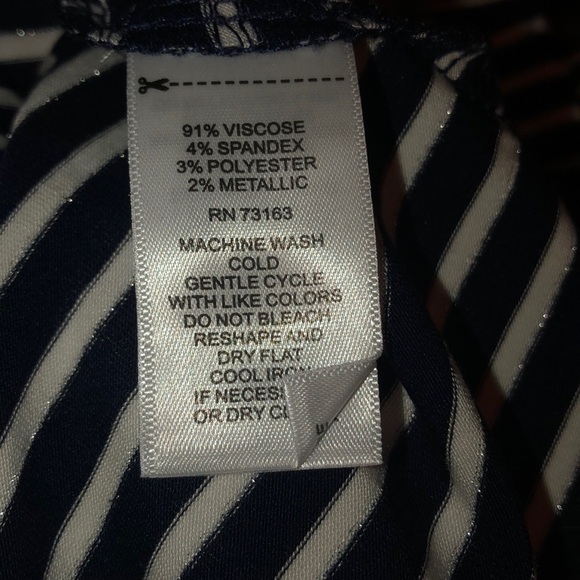 cable & GAUGE striped blouse with silver shine - Picture 5 of 5